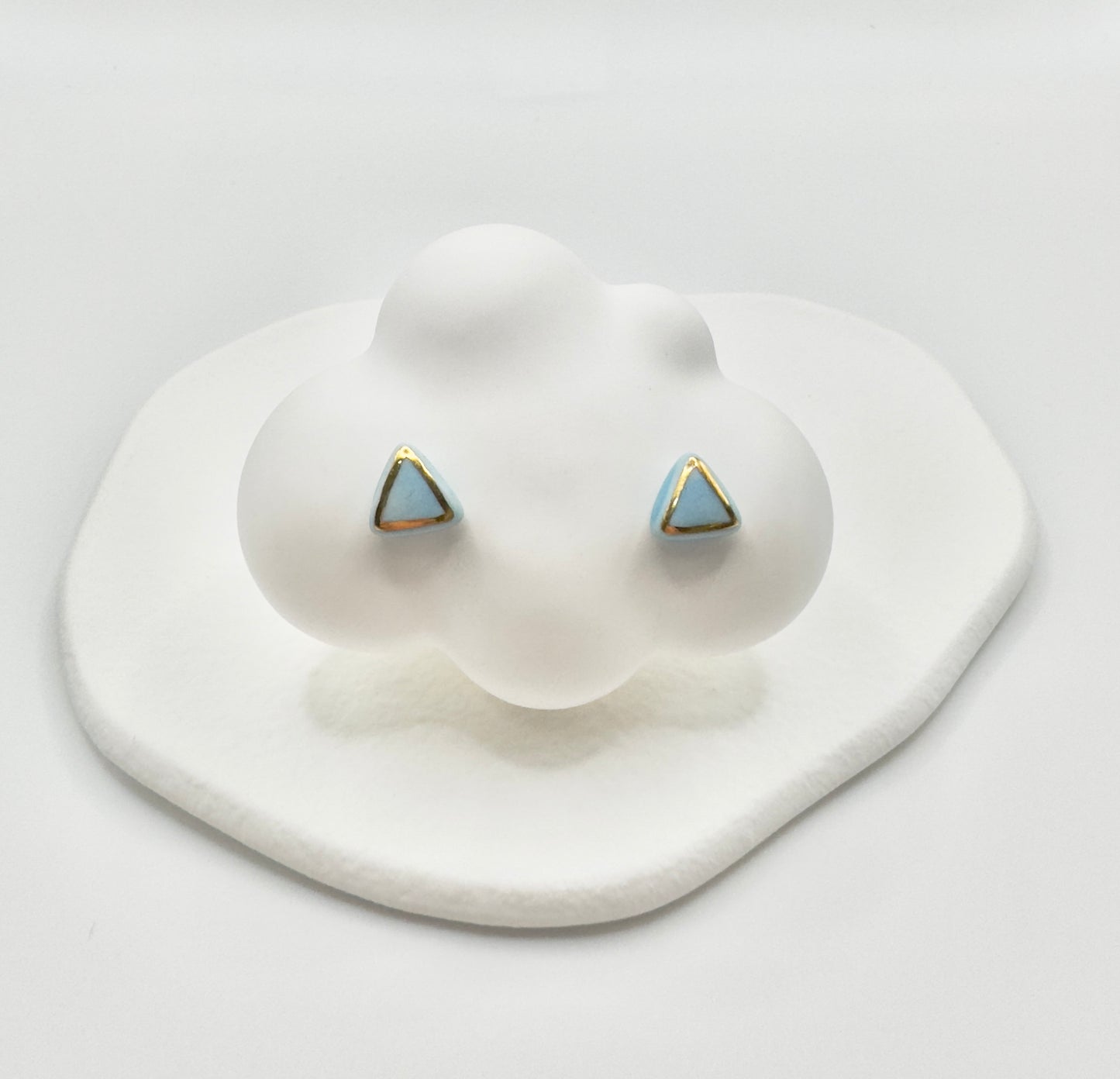 Triby Porcelain Earrings - Sky Blue