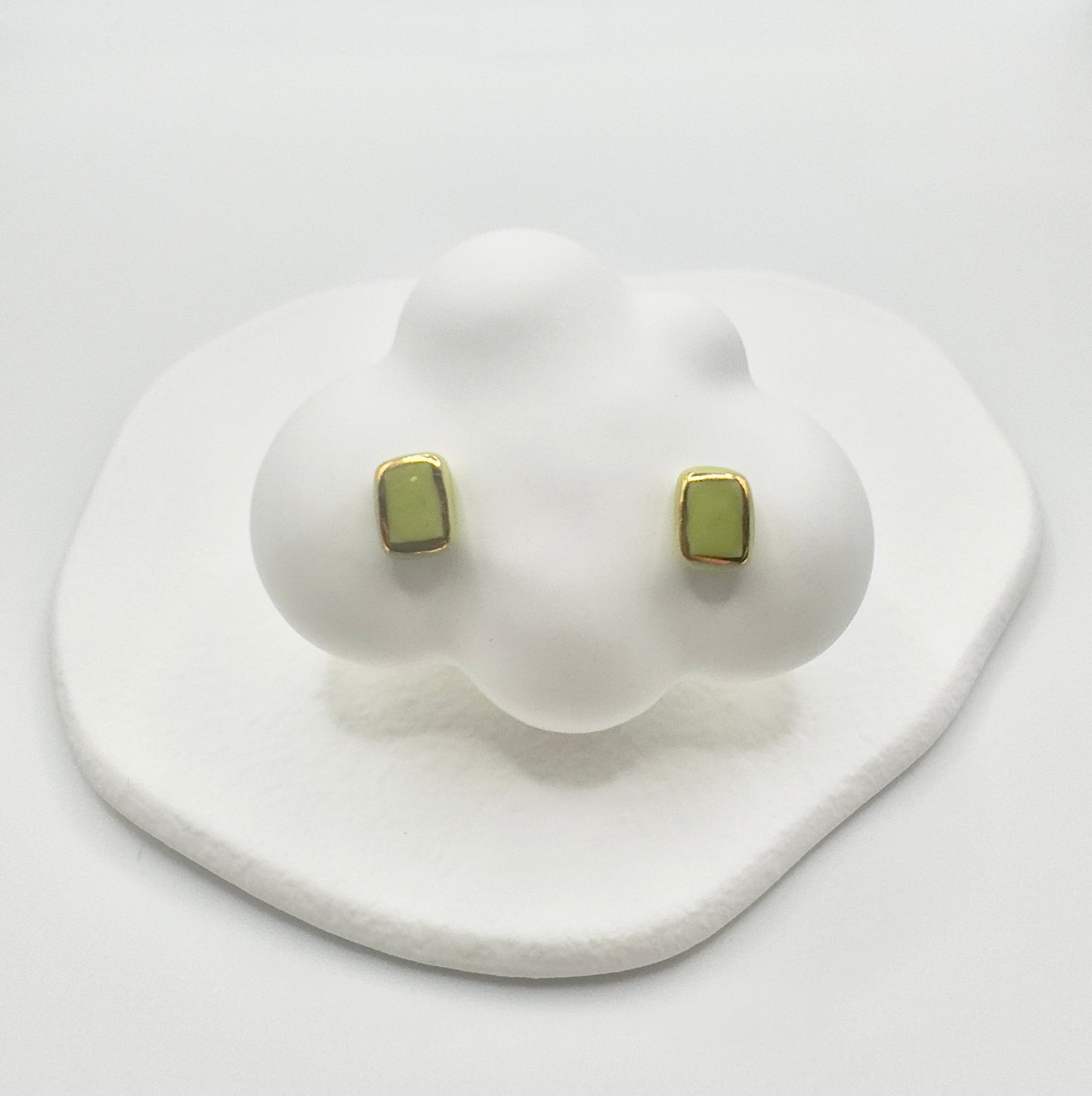 Cubie Porcelain Earrings - Green