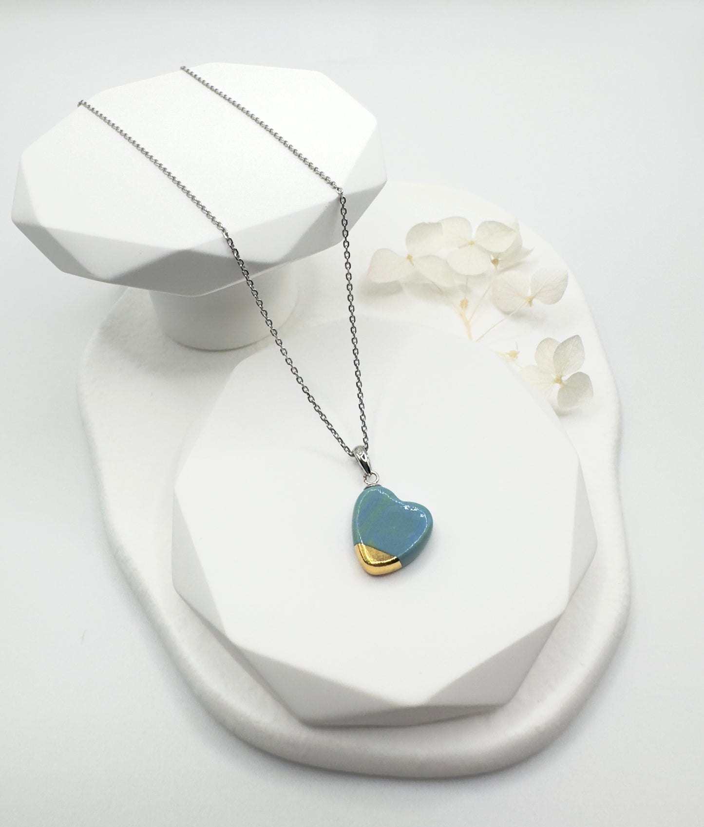 Marble Heart Necklace - Happy Horizon