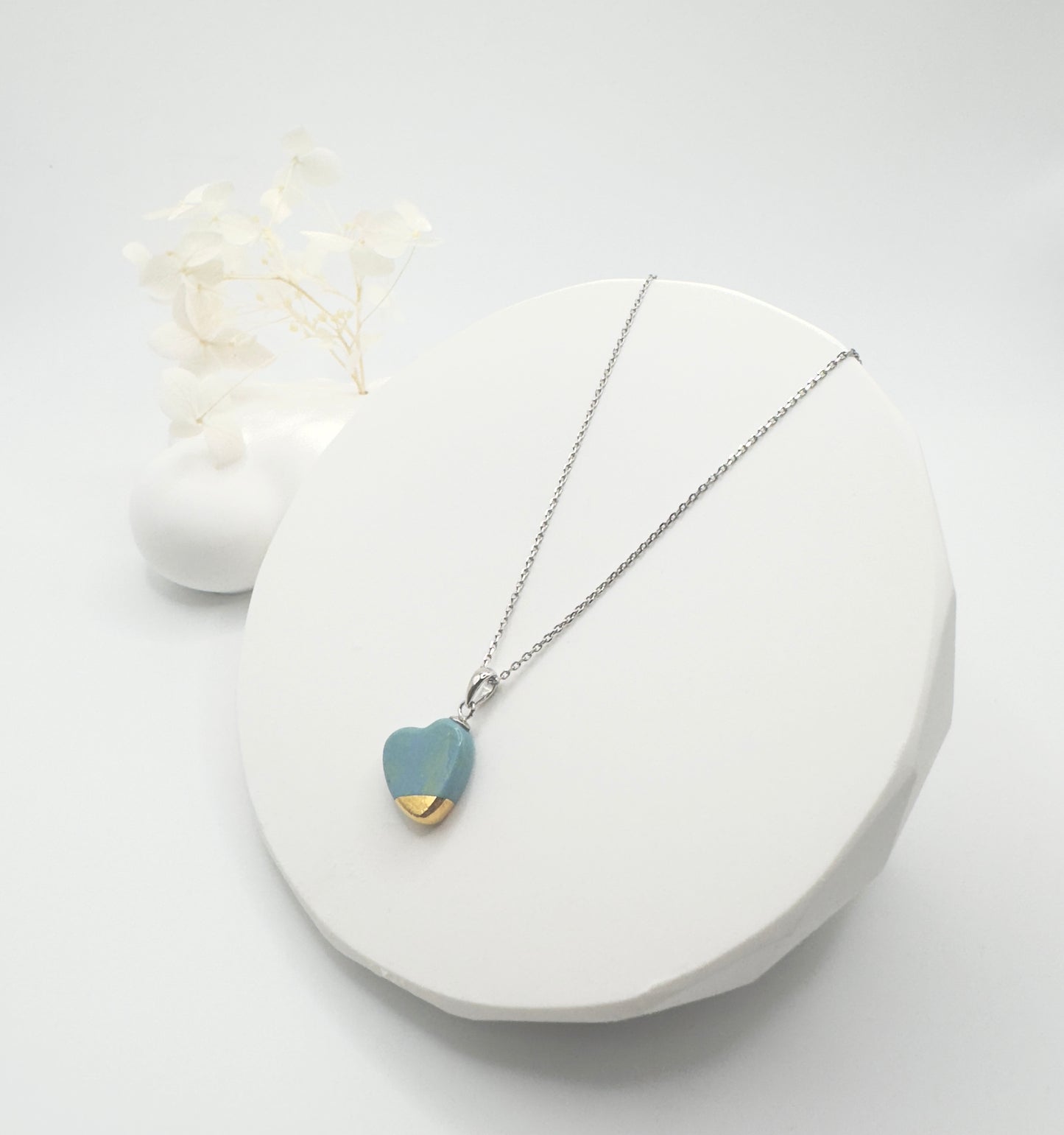 Marble Heart Necklace - Happy Horizon